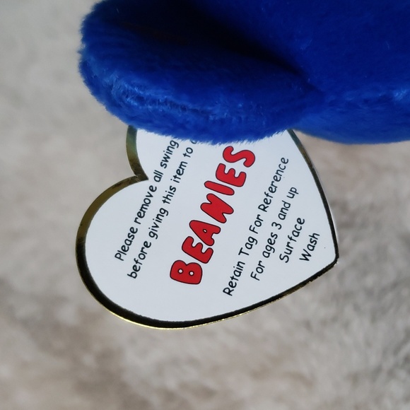 Clubby 🐻 1st Ty Collectors Club Beanie Baby 🐻 Royal Blue Bear 🐻 NWT - Picture 6 of 12